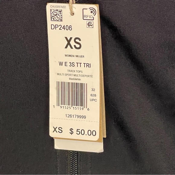 Adidas track jacket black and white - Size XS - Picture 7 of 15